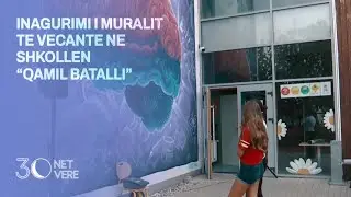 Inagurimi i muralit të veçantë në shkollën “Qamil Batalli”