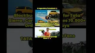Tata Sierra Breaks Records 😳🚗 | 70,000+ Bookings in One Day! #tatasierra #trending #viral