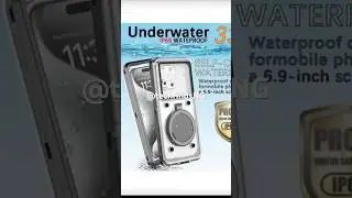 1pc Universal 5.9-6.9-Inch Diving Phone Case - Touch Screen With Stand, Underwater