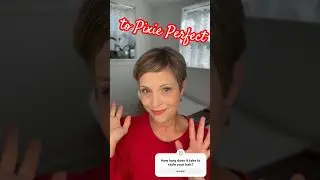 Wet hair to Pixie Perfect 🧡🧡🧡 #shorts #pixie #hairstyle