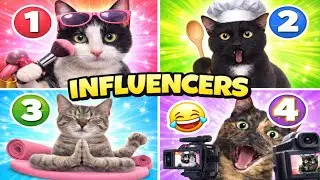 ELIGE TU GATO INFLUENCER FAVORITO 🐱📸 (Cocina, Yoga, Belleza o Humor) | Gatitos Luna y Estrella
