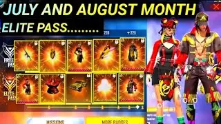 Free Fire July and August Elite Pass | Free Fire July Elite Pass | Free Fire August Elite Pass 2022|