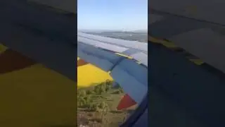 EasyJet Landing! Airbus 319 landing at Edinburgh airport