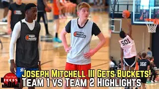 Freshman Was Getting Buckets! Team 1 vs Team 2 At Prep Hoops Prospect Camp
