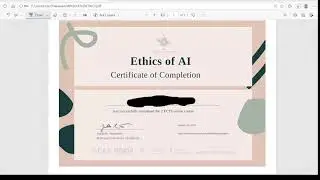 Zibonere rimwe:Ethics of AI Certificate- one of two Intermediate course required for public servants