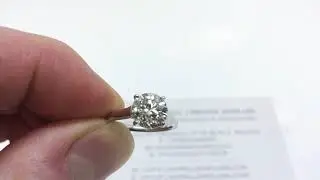 Platinum Four Claw Sweeping Solitaire Diamond Engagement Ring 2.32ct | Campbell Jewellers Dublin