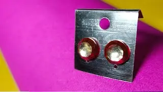 Artificial Stone Earring making tutorial | Resin Stone Craft | Dropbond 450 UV Resin