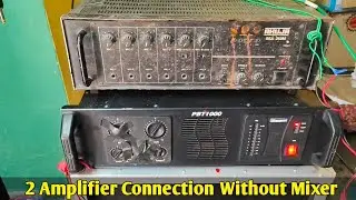 How to Connection Two Amplifier Without Mixer | Amplifier Connection | dj system connection | JBL