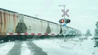 Winter 2025 Driving around Olds,Alberta #canada #4k #iphone16promax