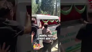 Ferdi Zeyrek&rsquo;e veda&hellip; T&uuml;rk bayrağına sarılı tabutuyla dualarla uğurlandı. #shorts Manisa