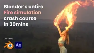 Fire Simulation and Rendering using Blender and Ae | Fire FX Tutorial - Part 1