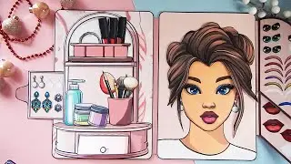 Paper Makeup - Paper Cosmetics - Quiet Book - DIY Project