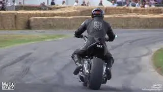 [Earrape] Jet Bike Madmax with Turbine Helicopter Engine! - Exhibition at Festival of Speed!