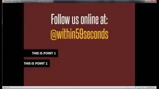 Quickly create an alternative to a bullet point in PowerPoint (withing 59 seconds)