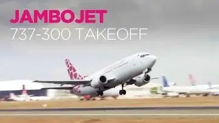 Jambojet 737-300 Takeoff at Nairobi