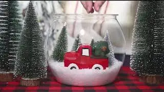 Christmas Decorations Indoor - Christmas Decor - 3 Pack DIY Fish Bowl Snowman Crafts
