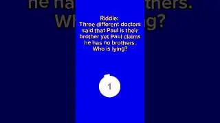 Doctor! Doctor! #puzzle #riddle