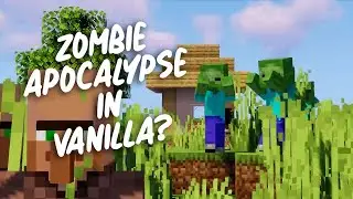 Zombie Apocalypse in Vanilla Minecraft Using Command Blocks Tutorial - New Update 1.20.1