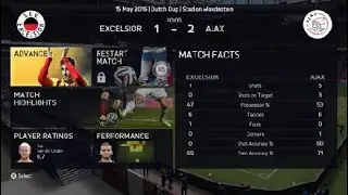 Excelsior vs. Ajax - Dutch Cup Final - 15/05/16