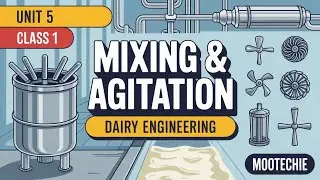 Unit 5 | Class 1 | Mixing & Agitation in Dairy Engineering | mootechie