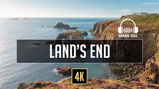 Lands End Penzance Cornwall - Sea, Summer, Travel Guide, 4K Walks, Binaural Audio