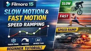 Slow Motion, Fast Motion & Speed Ramping in Filmora 15 – Complete Beginner Tutorial | Chapter 10