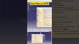 How to save files as STEP files in CATIA V5 #cadsoftware #catiav5 #tutorial