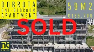 SOLD Kotor Bay - Dobrota One Bedroom Apartment with Large Balcony and Sea Views - 59m2 &euro;135,700