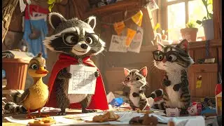 Snack Attack Gone WRONG! 🐱🦝🦆 Funny Animal Car