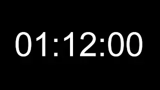 72 Minutes Silent Count Up Timer