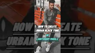 How to create URBAN BLACK TONE in lightroom mobile 😮| Full Video link in description #shorts