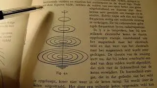 Old book 1936 how EM waves are strayed out from a vertical rod antenna