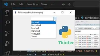 How to Fill ComboBox from MySQL in Tkinter | Python GUI Database Tutorial
