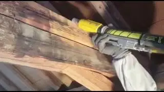 Holzbalken Sandstrahlen