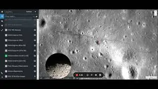 Apollo landing sites, respectively 11, 12, 14, 15, 16, 17, using quickmap.lroc.asu.edu