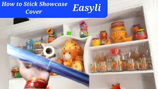 How to Stick Showcase Cover | Showcase Decorativ Idea's | Subscribers Most Requested Video in Telugu