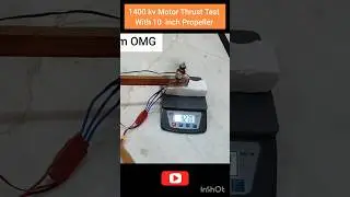 1400 Kv Motor Original Thrust Test Simple|How To calculat Thrust Brushless Motor #shorts #drone #diy
