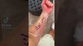 Got my mum&rsquo;s favorite Arabic word tattooed on my arm&hellip; prank😂
