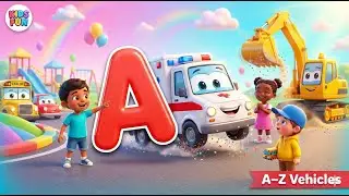 🚗 ABC Vehicles Song for Kids! (A to Z 3D Animation) ✈️