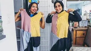 Recreating Sally's Dress with my Mom!