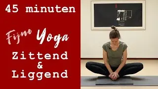 Grondoefeningen relaxte yoga. Even helemaal bijkomen.