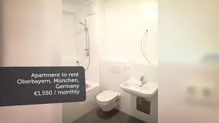 Apartment to rent in Oberbayern, M&uuml;nchen, &euro;1,550 / monthly