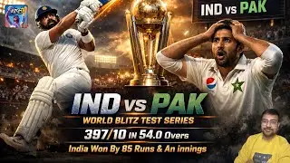 IND vs PAK Career Mode World Blitz Test | 186 Runs in 59 Balls 😱 | WCC3 Gameplay @GamingYashSaini