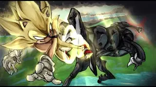 Super Sonic VS Giganto 2D fan animation