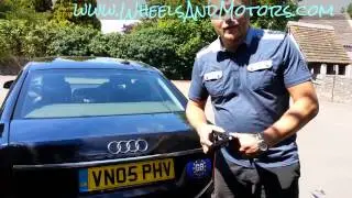 Как поставить Audi A6 (C6 4F) на домкрат или где находятся точки установки домкрата.