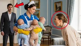 Богатый олигарх спрятался, чтобы проверить девушку с тройняшками… но уборщица раскрыла всё.