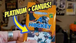 $1.25 Dollarama Hockey Card Pack Rip! 🏒 OPC Platinum + UD Canvas PULLS!