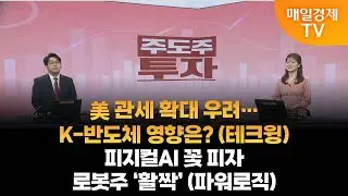 [조범수의 주도주 투자] 美 관세 확대 우려…K-반도체 영향은?(테크윙)·피지컬AI 꽃 피자 로봇주 '활짝'(파워로직) / 조범수의 주도주 투자/ 매일경제TV