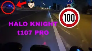 POLICE🔴🔵DOG CHASING ME!! 👾👾HALOKNIGHT T107 Pro 80 KM/h MAD GAS STATION WORKER 😡