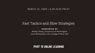 Pivot to Online Learning | Fast Tactics for Slow Strategies